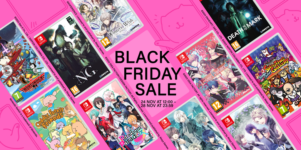Black Friday Sale on the Aksys EU Online Store! Multiple otome titles on offer!