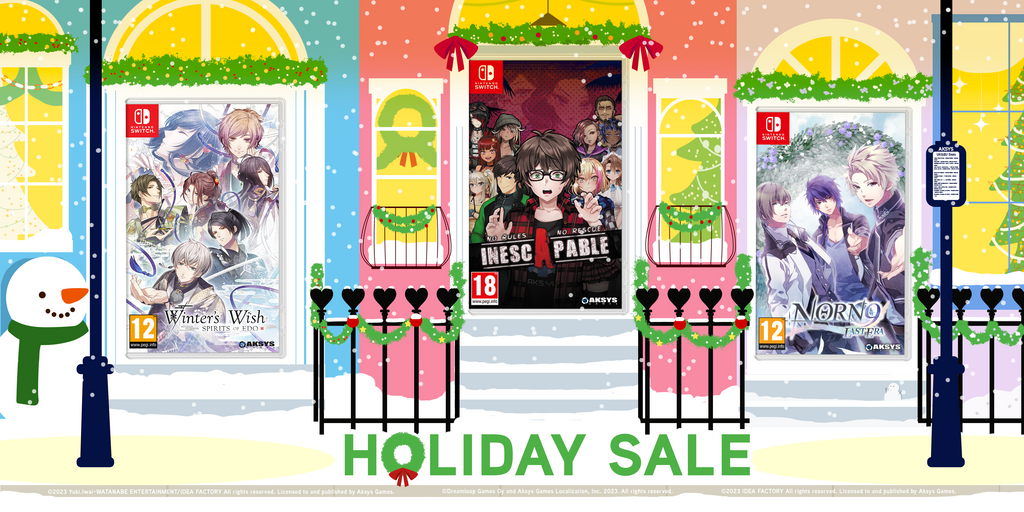 Holiday Sale on the Aksys EU Online Store! Multiple otome titles on offer!