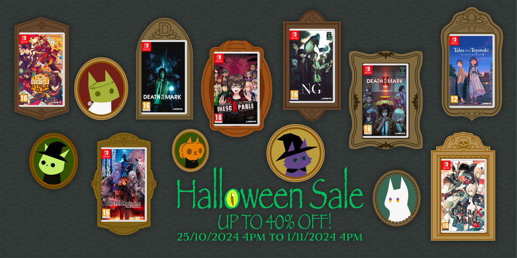 Halloween Sale on the Aksys EU Online Store! Up to 40% off!