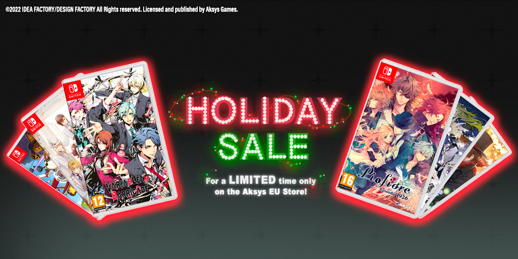 Holiday Sale on the Aksys EU Online Store! Several Otome Titles are on Sale!